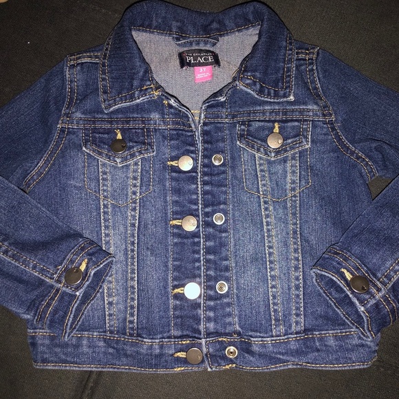 Toddler Girl Jeans Jacket - Picture 1 of 6